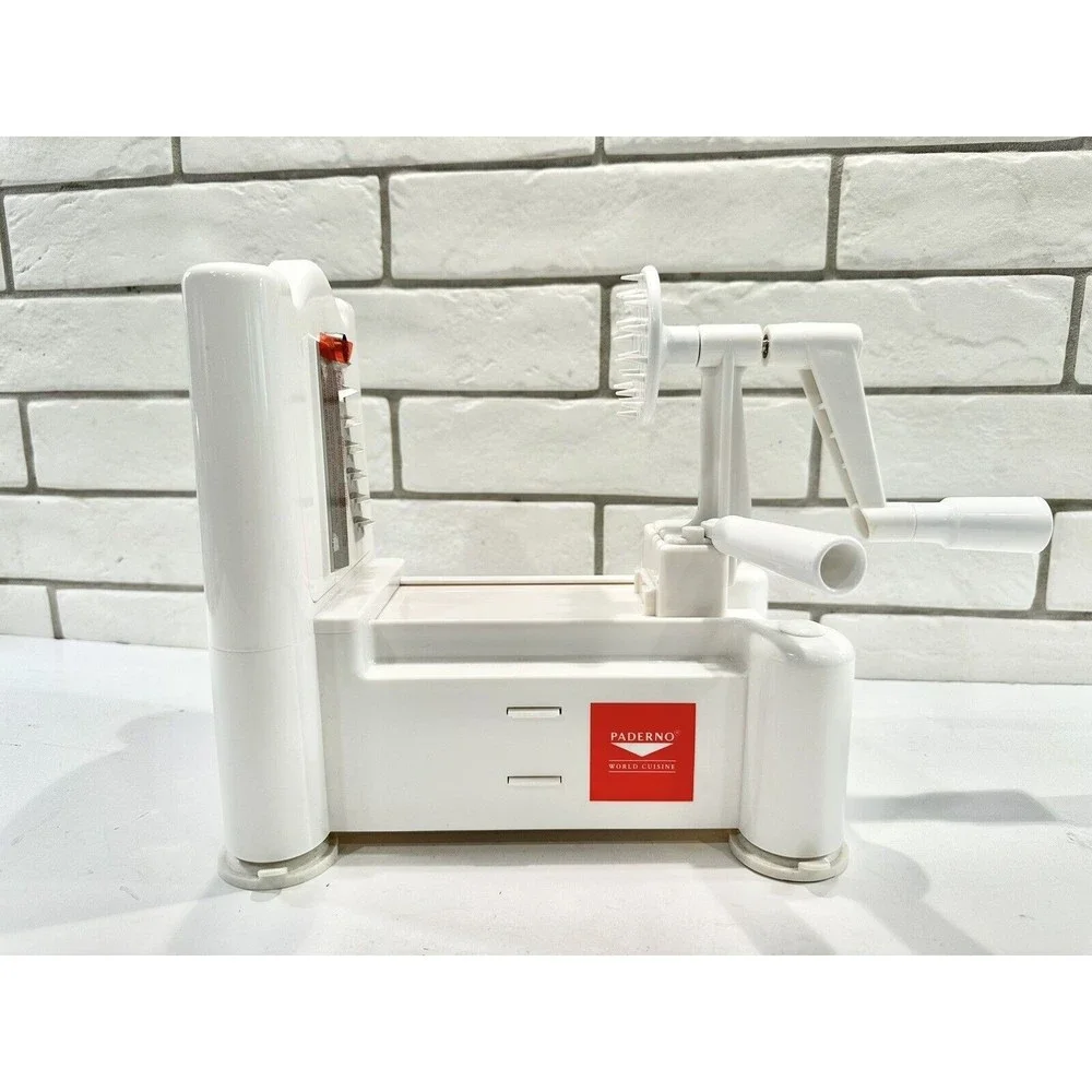 Williams Sonoma Paderno World‎ Cuisine Plastic Spiral Vegetable Slicer 3 Blades